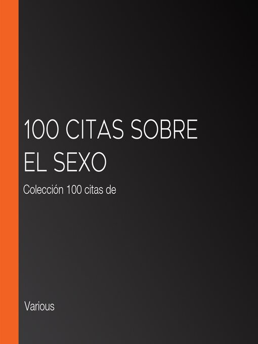 Cover image for 100 citas sobre el sexo